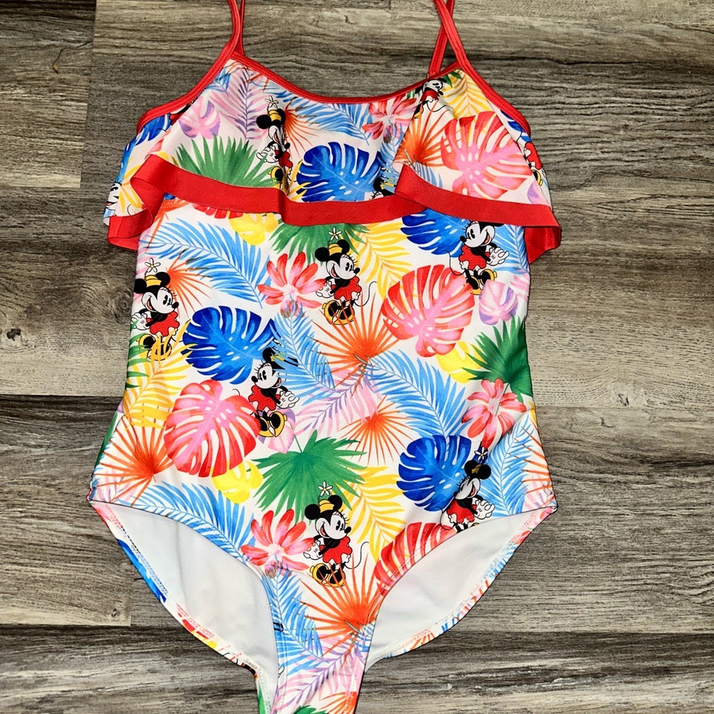Disney Ladies Swimsuit - Colorful Mickey Mouse Swimsuit